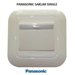 Panasonic Saklar Single Engkel Tunggal Tanam IB Wide Series Mata Besar / Mata Kecil Putih