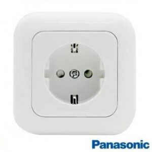 Panasonic Stop Kontak Arde Putih Wide Series CP Child Protection / Non CP Tanam IB