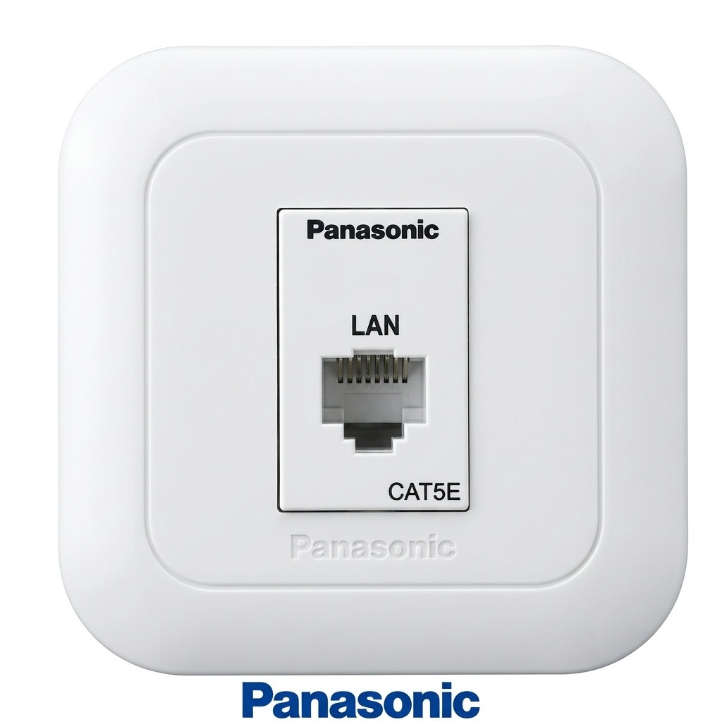 Panasonic WEJ2488 Outlet Data LAN CAT5E Putih Tanam Wide Series