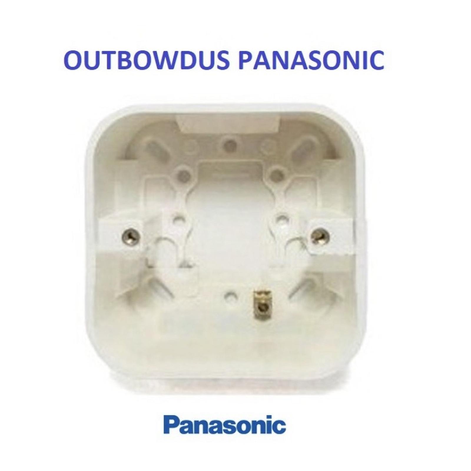 Panasonic WEJ6911W Outbow Dus Kotak Putih Rumah Saklar Tanam Tempel
