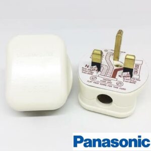 Panasonic WEJ9111 Steker AC Kaki 3 Putih Colokan Listrik 13A Original