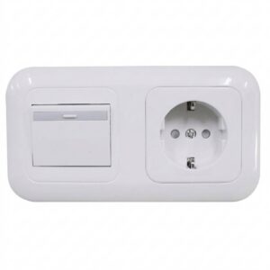 Panasonic WEJP11212-7 Stop Kontak CP + Saklar Engkel Besar Putih