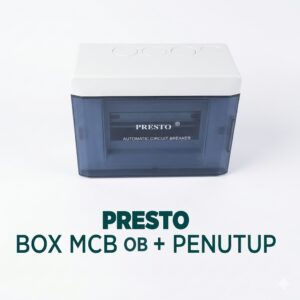 Presto Box MCB OB Tempel Dinding + Penutup Transparan - Kotak Sekring Luar Tembok