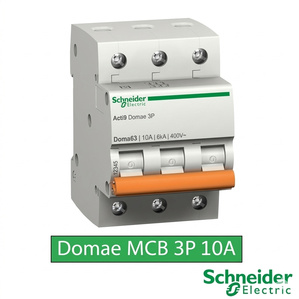 Schneider Electric New Domae MCB 3 Phase 10A 6kA Original – DOMF01310