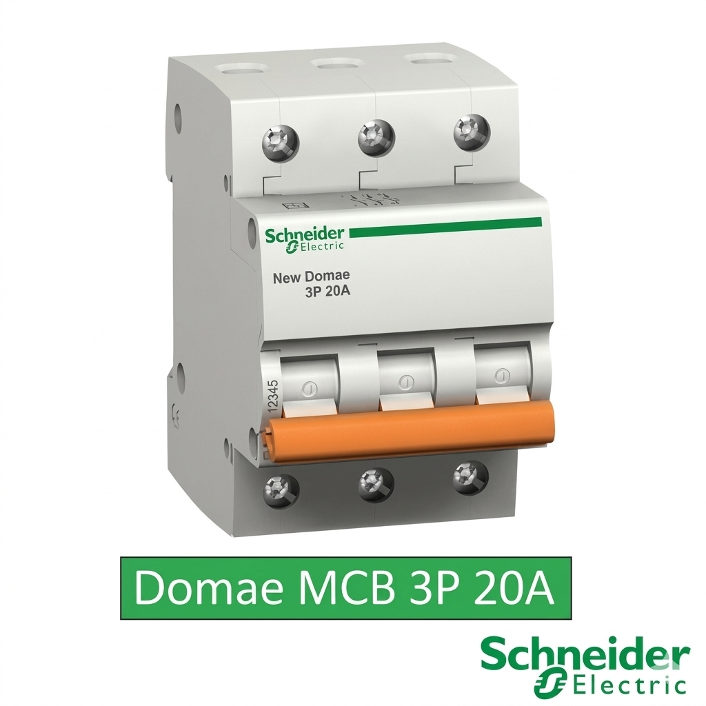Schneider Electric New Domae MCB 3 Phase 20A 6kA Original – DOMF01320