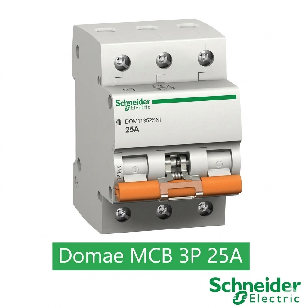 Schneider Electric New Domae MCB 3 Phase 25A 6kA Original – DOMF01325