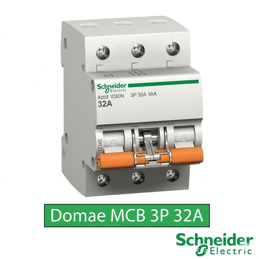 Schneider Electric New Domae MCB 3 Phase 32A 6kA Original – DOMF01332