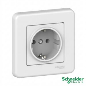 Schneider Leona Stop Kontak Arde CP 1 Gang LNA2900221 Putih Original