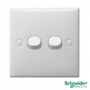 Schneider S-Classic Saklar 2 Gang 1 Arah E32_1_2AR_WE Putih Original