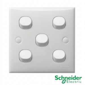 Schneider S-Classic Saklar 5 Gang 1 Arah E35_1_2AR_WE Putih Original
