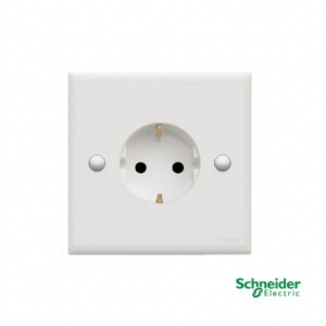 Schneider S-Classic Stop Kontak Arde 1 Gang Shutter E426 Putih Original