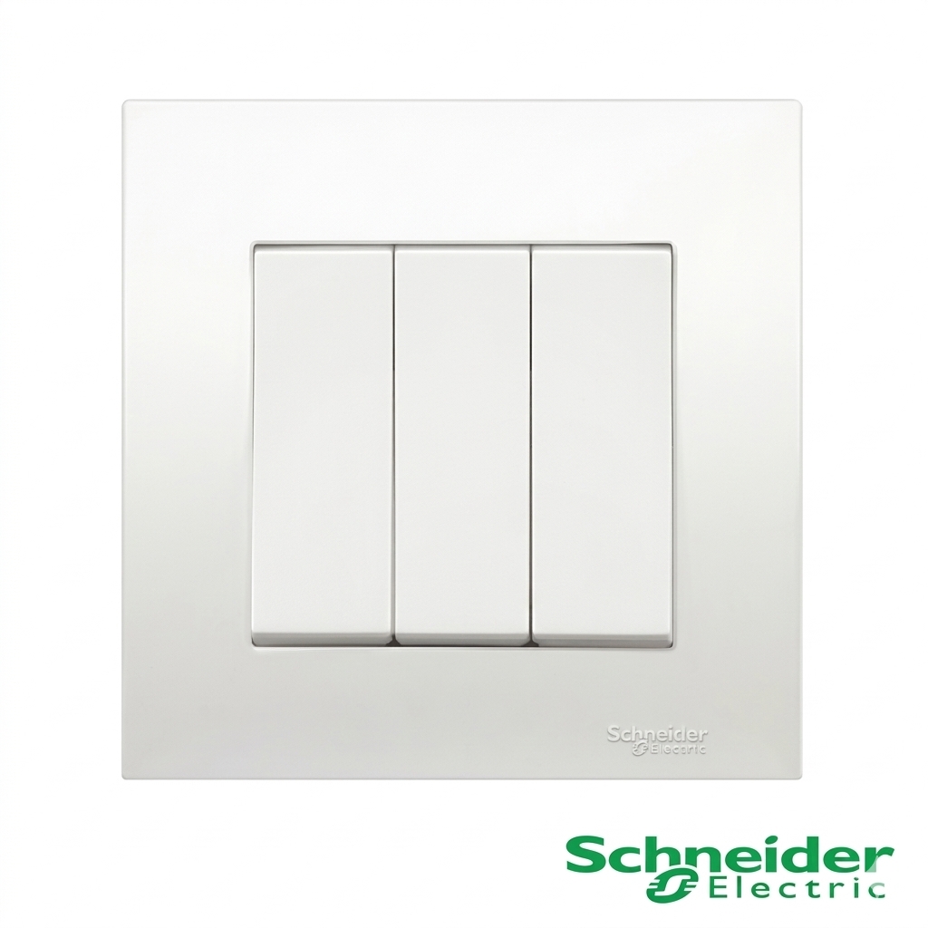Schneider Vivace Saklar 3 Gang 1 Arah KB33_1_WE Putih Original